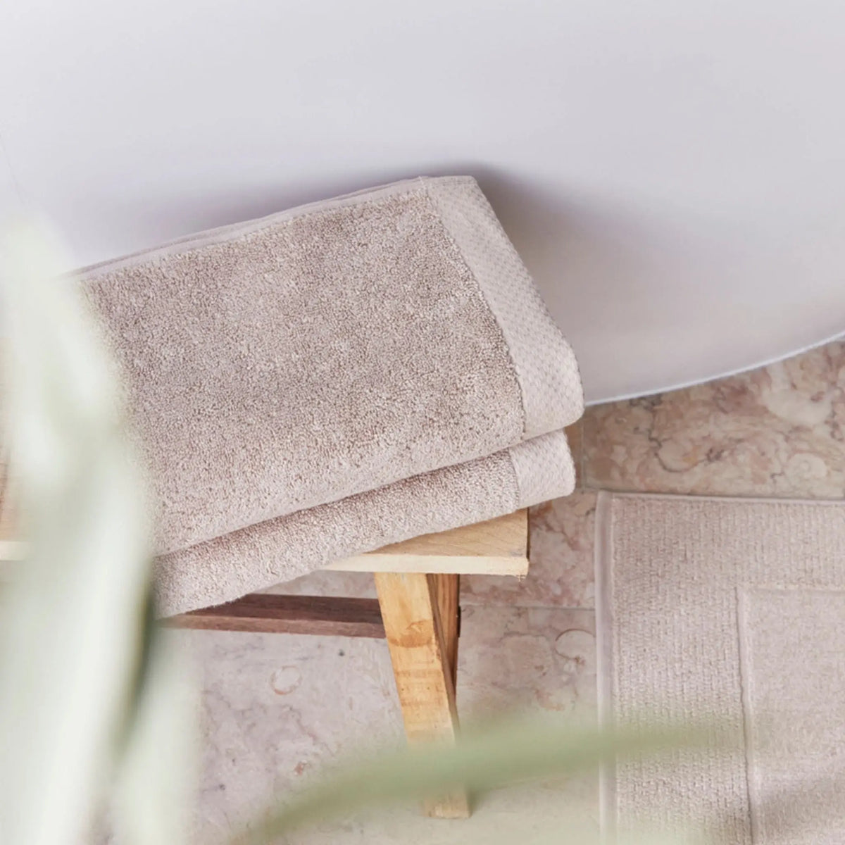 Beige Luxus Bath Towels Torres Novas UK