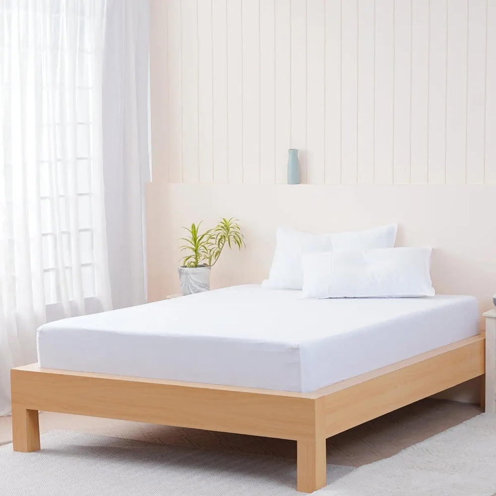 Bella Flanellette Brushed Cotton - White Fitted Sheet SHEET STORY
