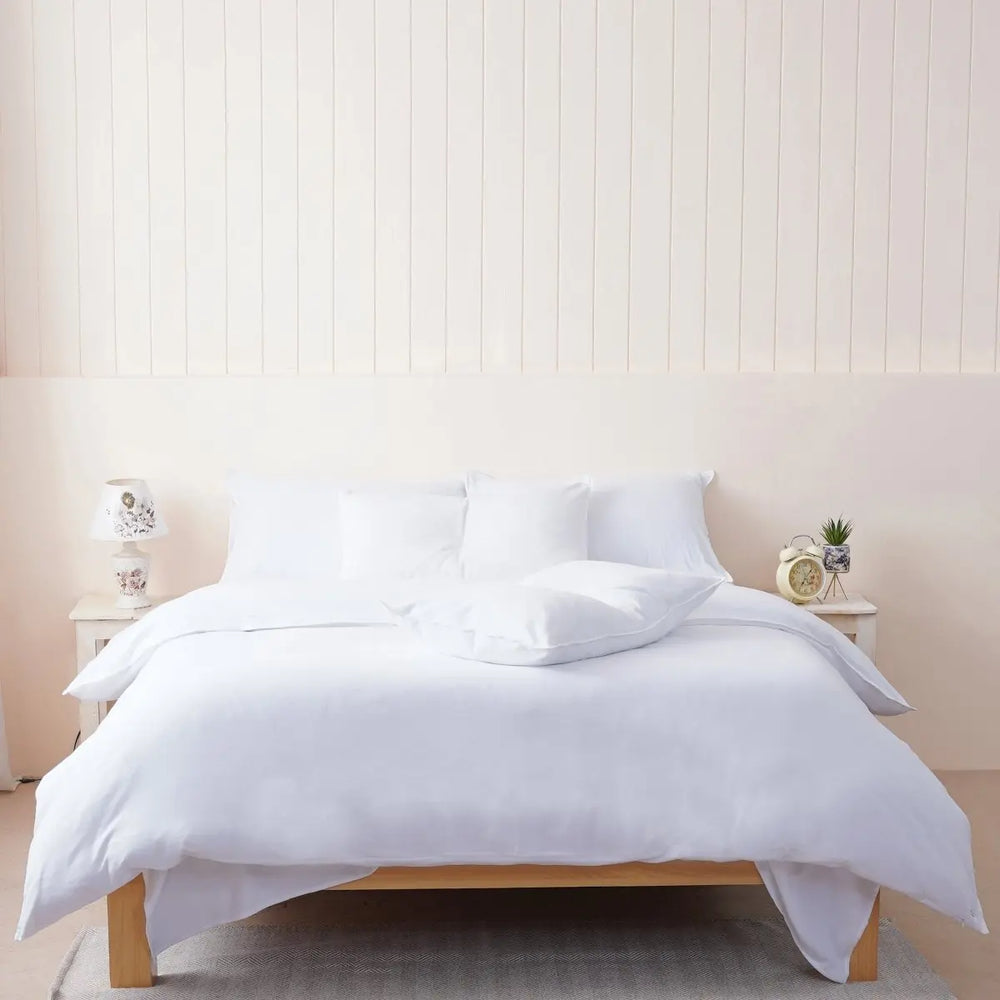 Bella Flannelette (Brushed Cotton) - White Bedding SHEET STORY