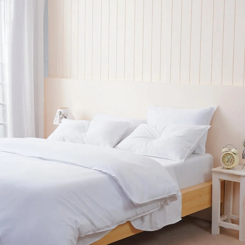 Bella Flannelette (Brushed Cotton) - White Pillowcases Pair SHEET STORY