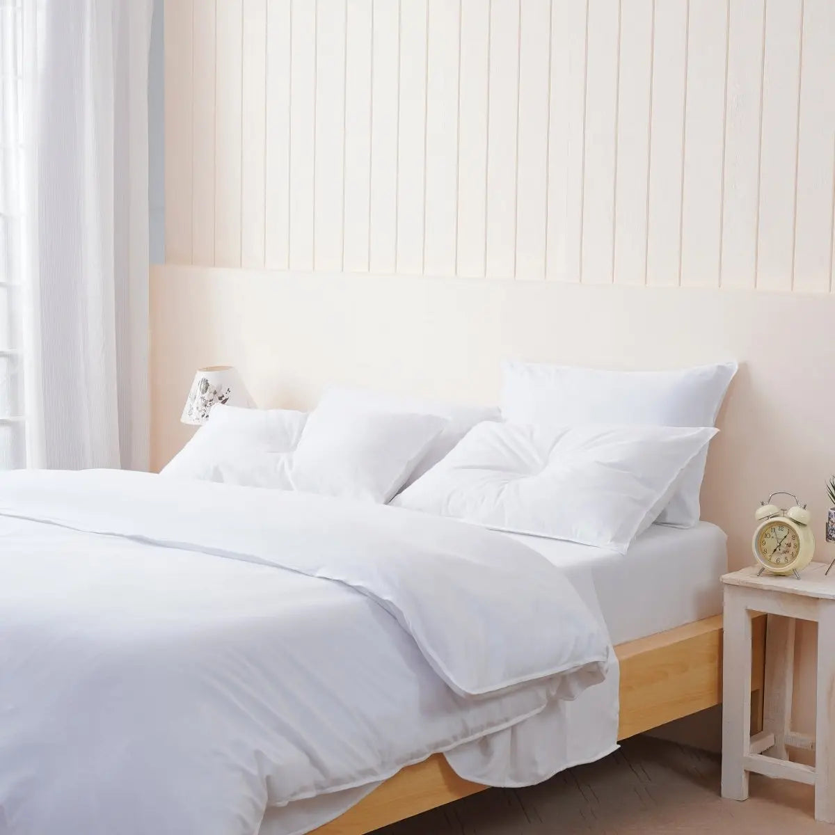 Bella Flannelette (Brushed Cotton) - White Pillowcases Pair SHEET STORY