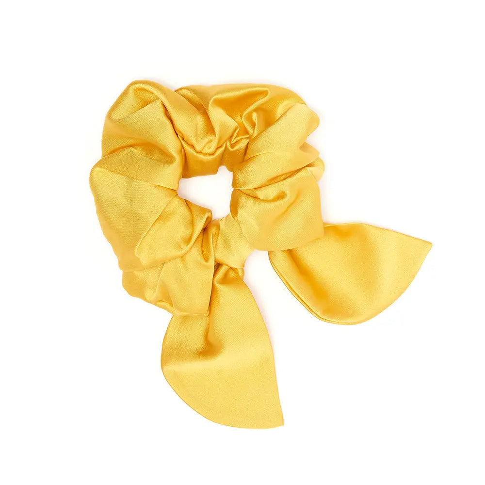 Bella Silk Scrunchie in Honeybee Sleepy Wilson