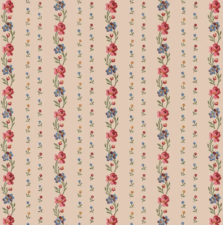 Belle Buds - Blush - Wallpaper Print~Sisters