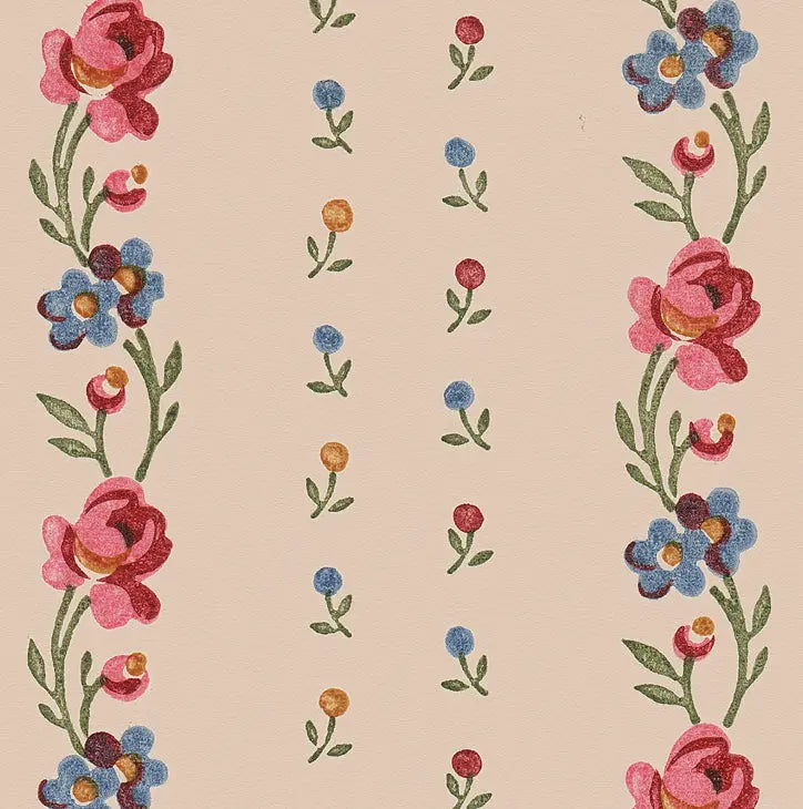 Belle Buds - Blush - Wallpaper Print~Sisters