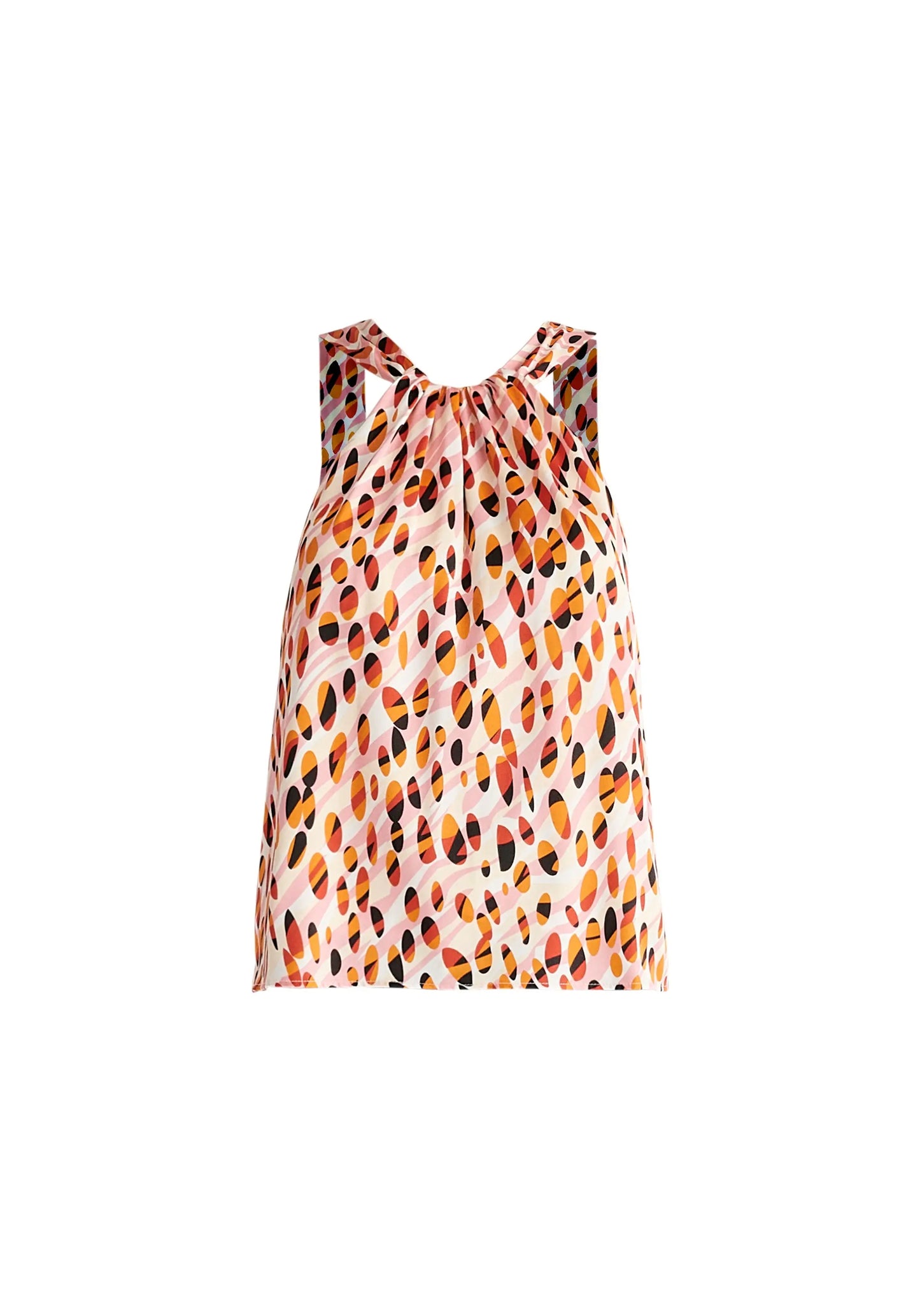 Belted Halterneck Blouse Paisie