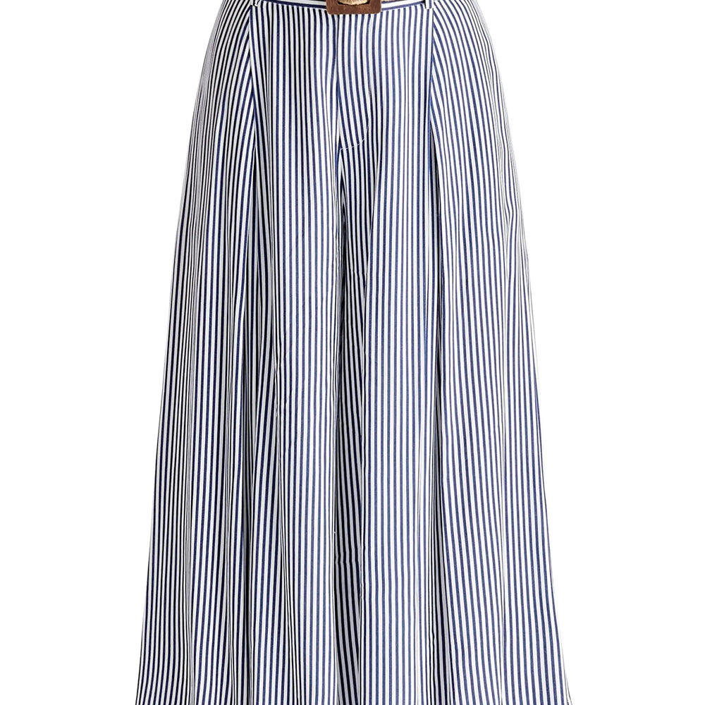 Belted Pleated Culottes Paisie