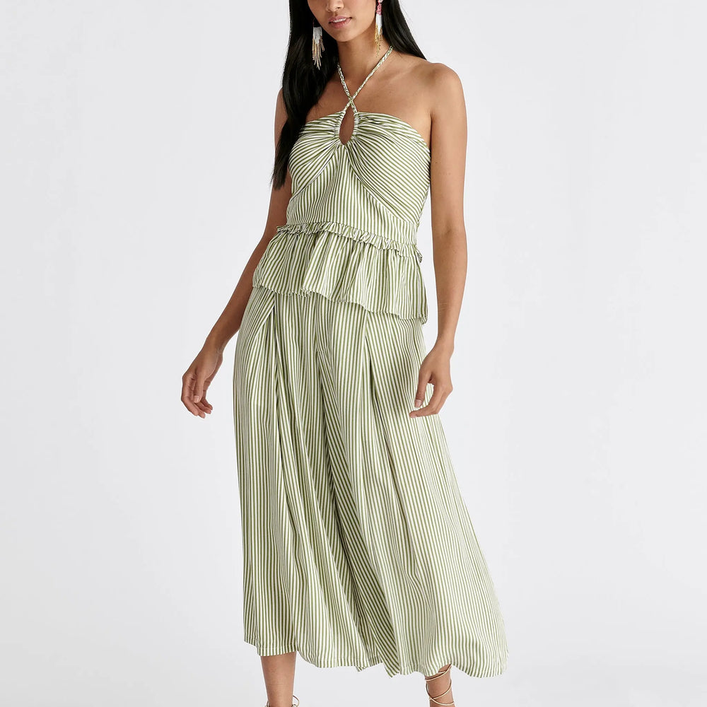 Belted Pleated Culottes Paisie