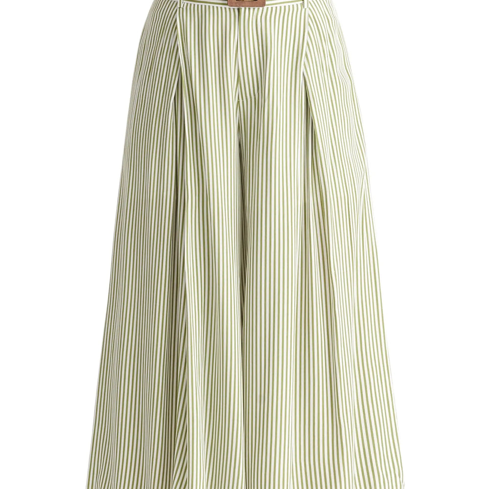 Belted Pleated Culottes Paisie