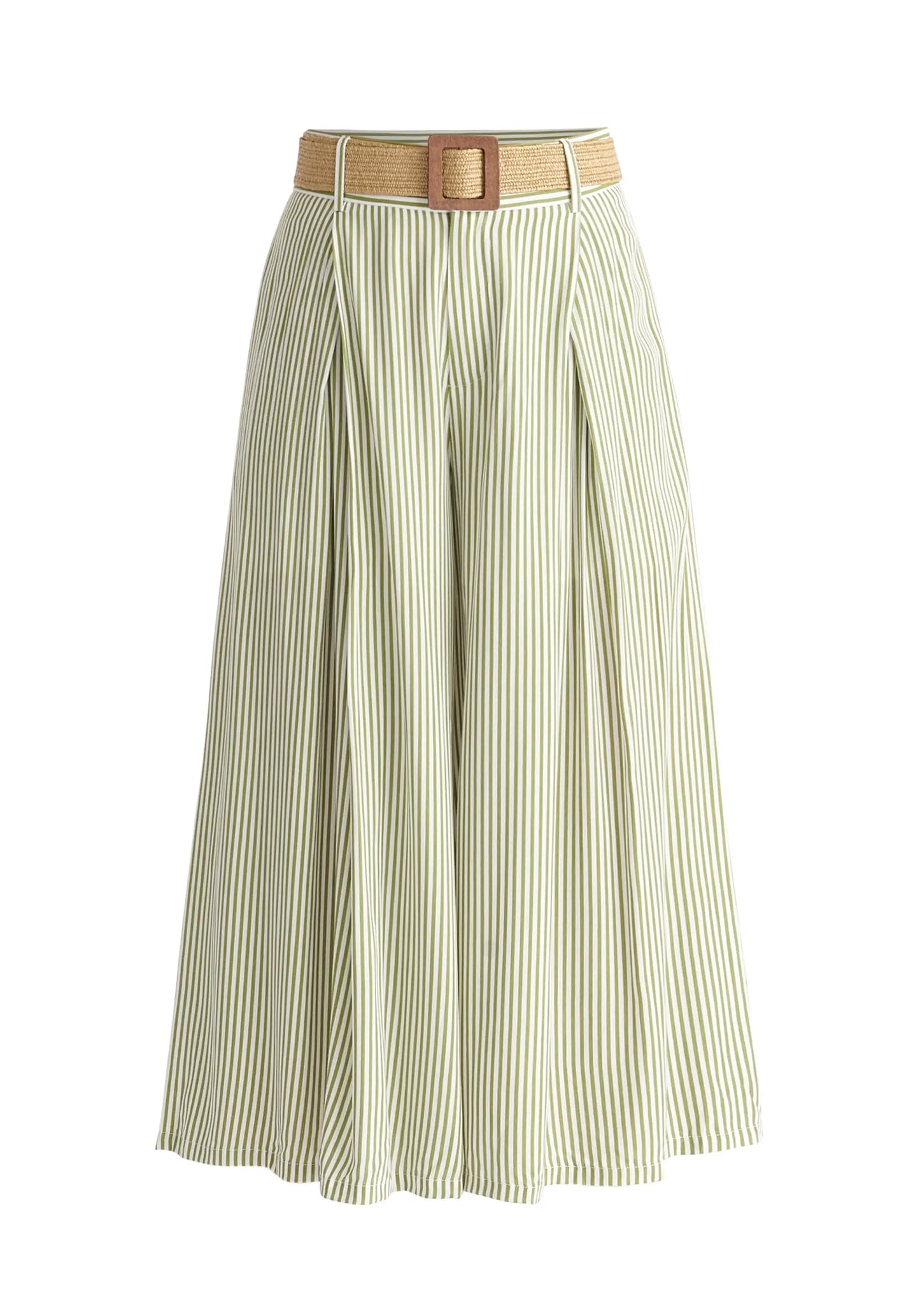 Belted Pleated Culottes Paisie