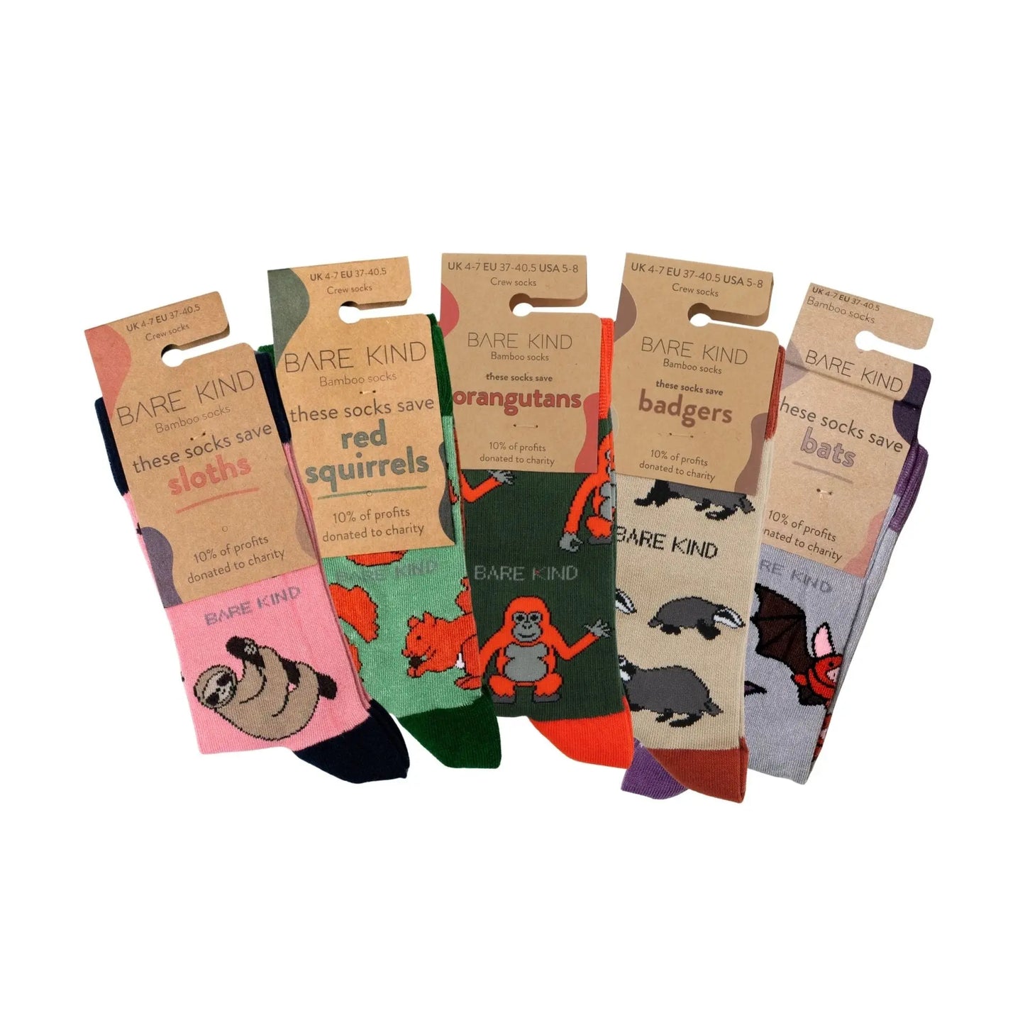Bestsellers 5 Pack Bamboo Sock Set Bare Kind
