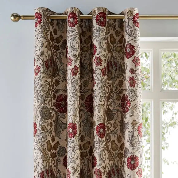 Betsy Chenille Jacquard Eyelet Curtains Dunelm