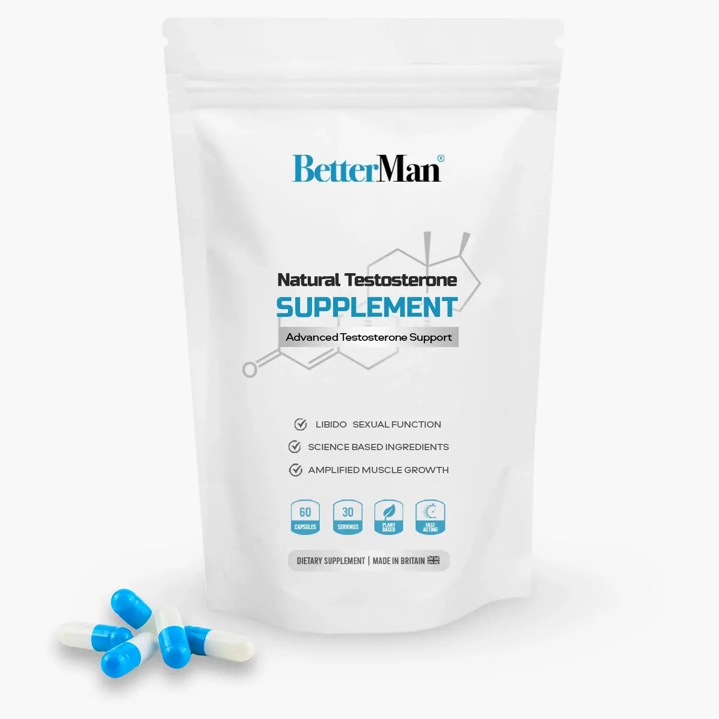 Betterman Natural T-boost Supplement BetterMan Labs