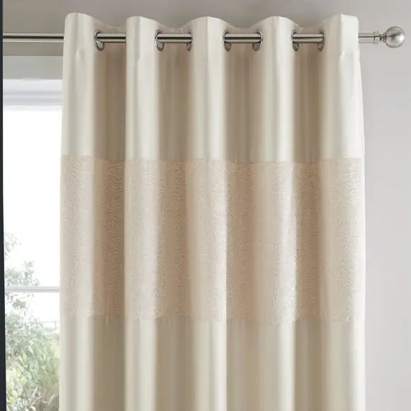 Beverley Luxe Blackout Eyelet Curtains Dunelm