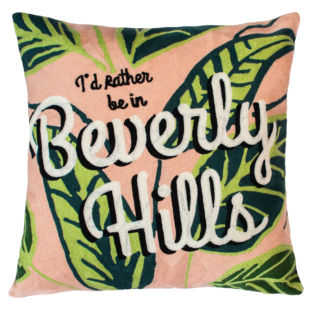 Beverly Hills Needlepoint Cushion The Pillow Drop