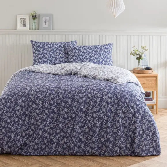 Bexley Floral Sage Duvet Cover and Pillowcase Set Dunelm
