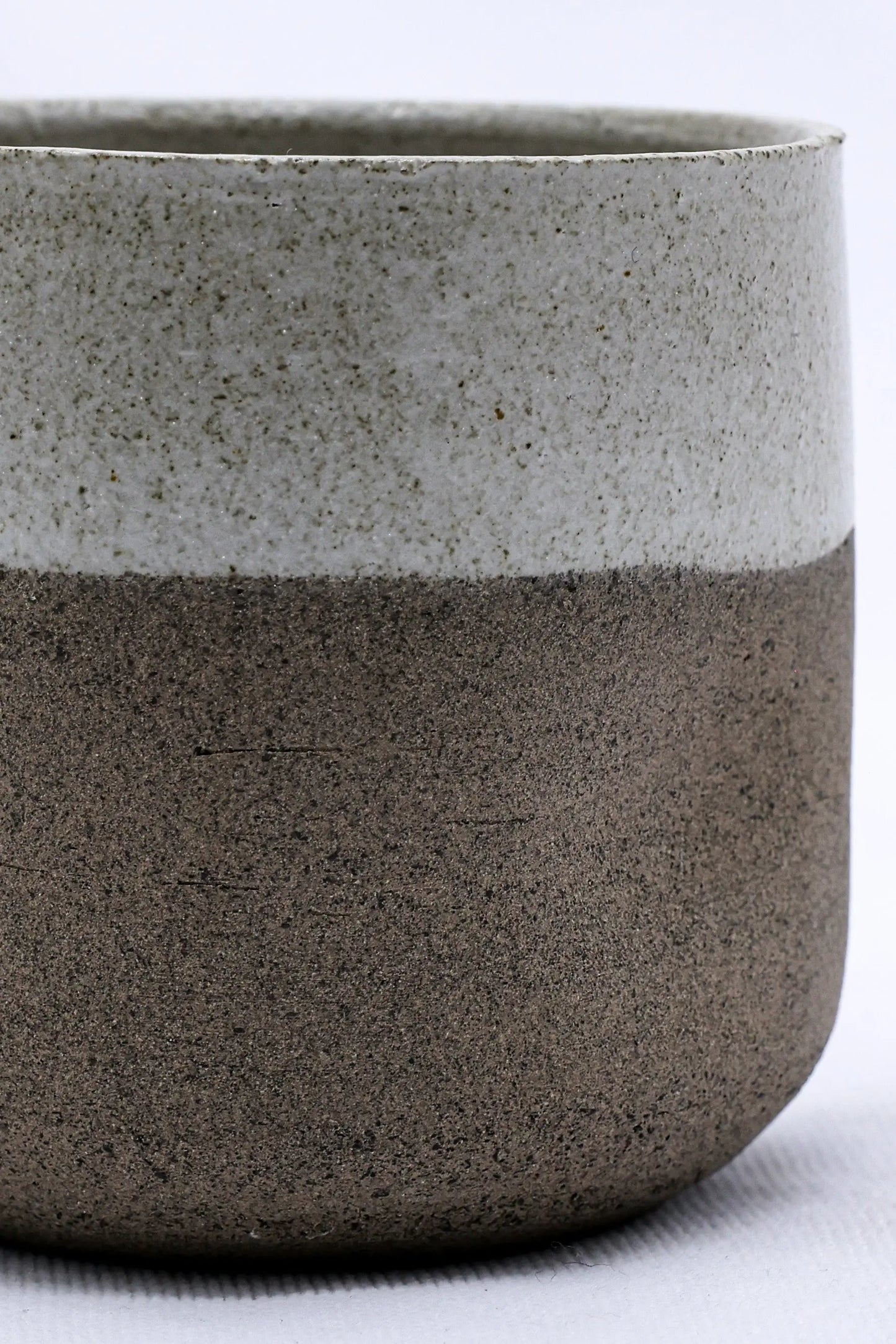 Bianca Goccio Handmade Ceramic Smoked Grey Stoneware Short Cup Ribera Handmade Ceramics