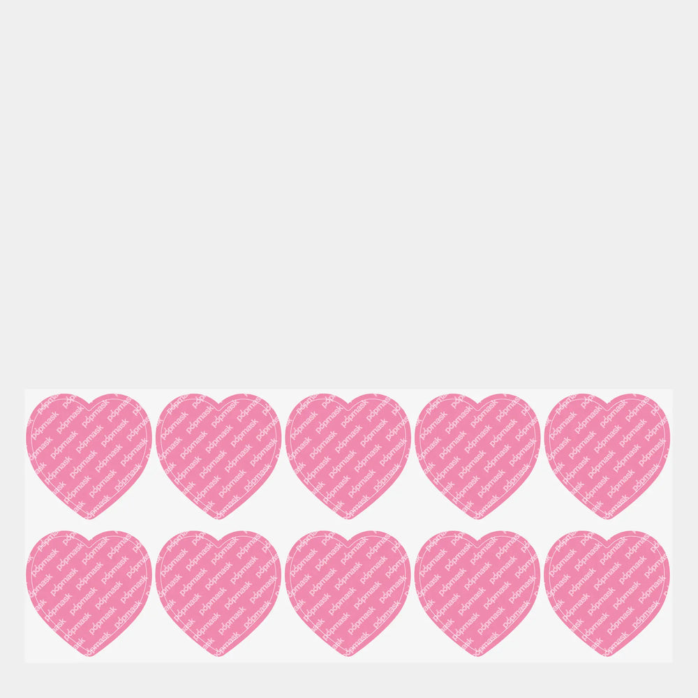 Big Hug Vitamin Period Support Topical Patches – 10 Pack, Heart-Shaped, Strawberry Scented – Enriched With B Vitamins, Ginger, Black Cohosh & Damiana for Menstrual Relief Popmask