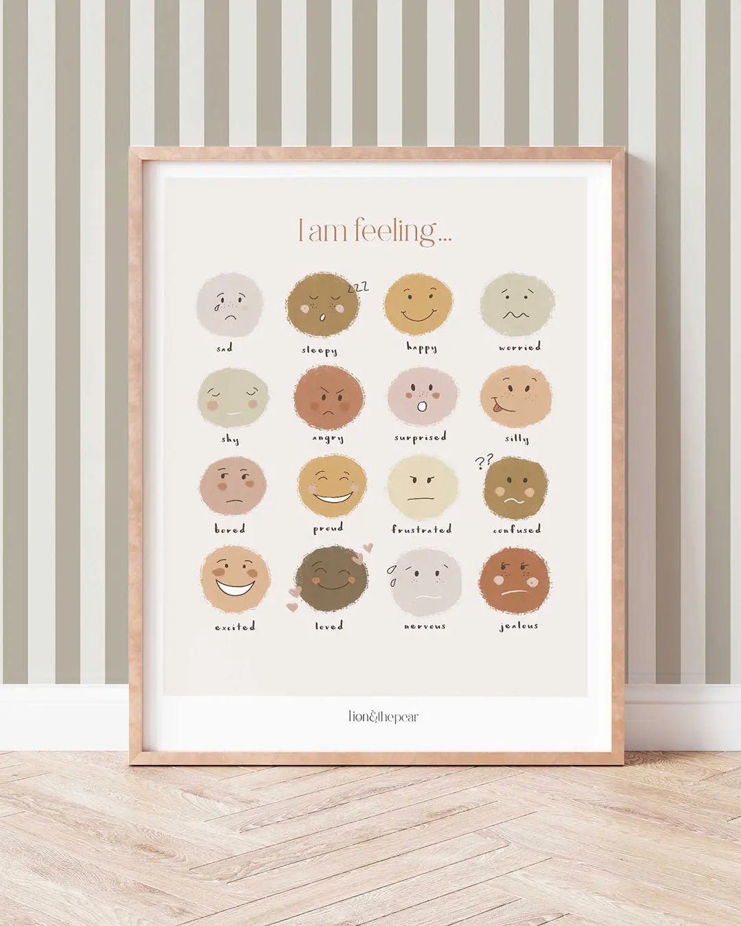 Big Little Feelings - Emotions Art Print Lion & The Pear
