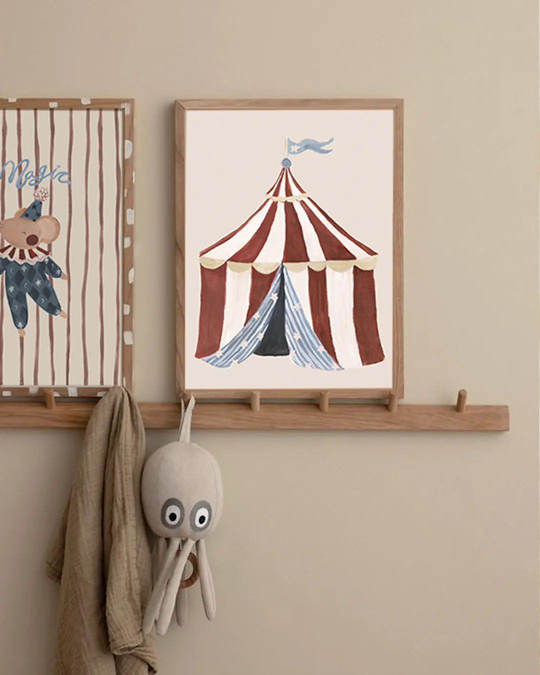 Big Top Tent - Circus Art Print Lion & The Pear