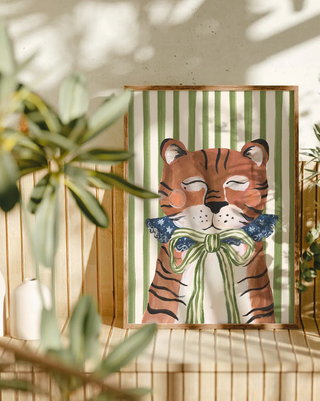 Big Top Tiger - Circus Art Print Lion & The Pear