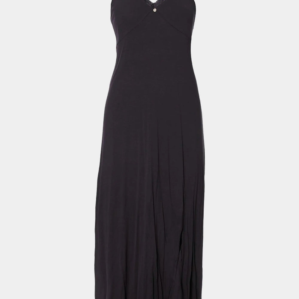 Black Bamboo Frill Chemise Pretty You London