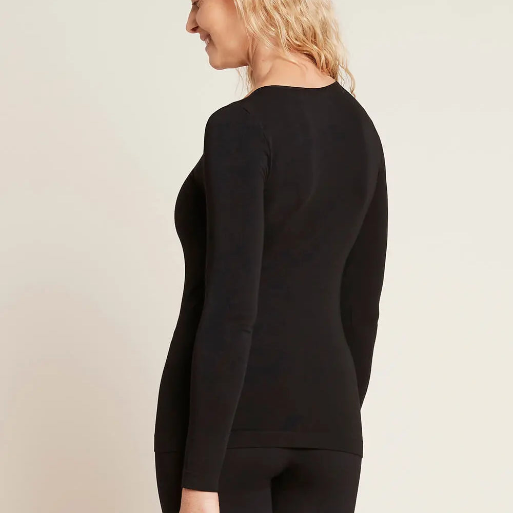 Black Bamboo Women's Long Sleeve Top Boody