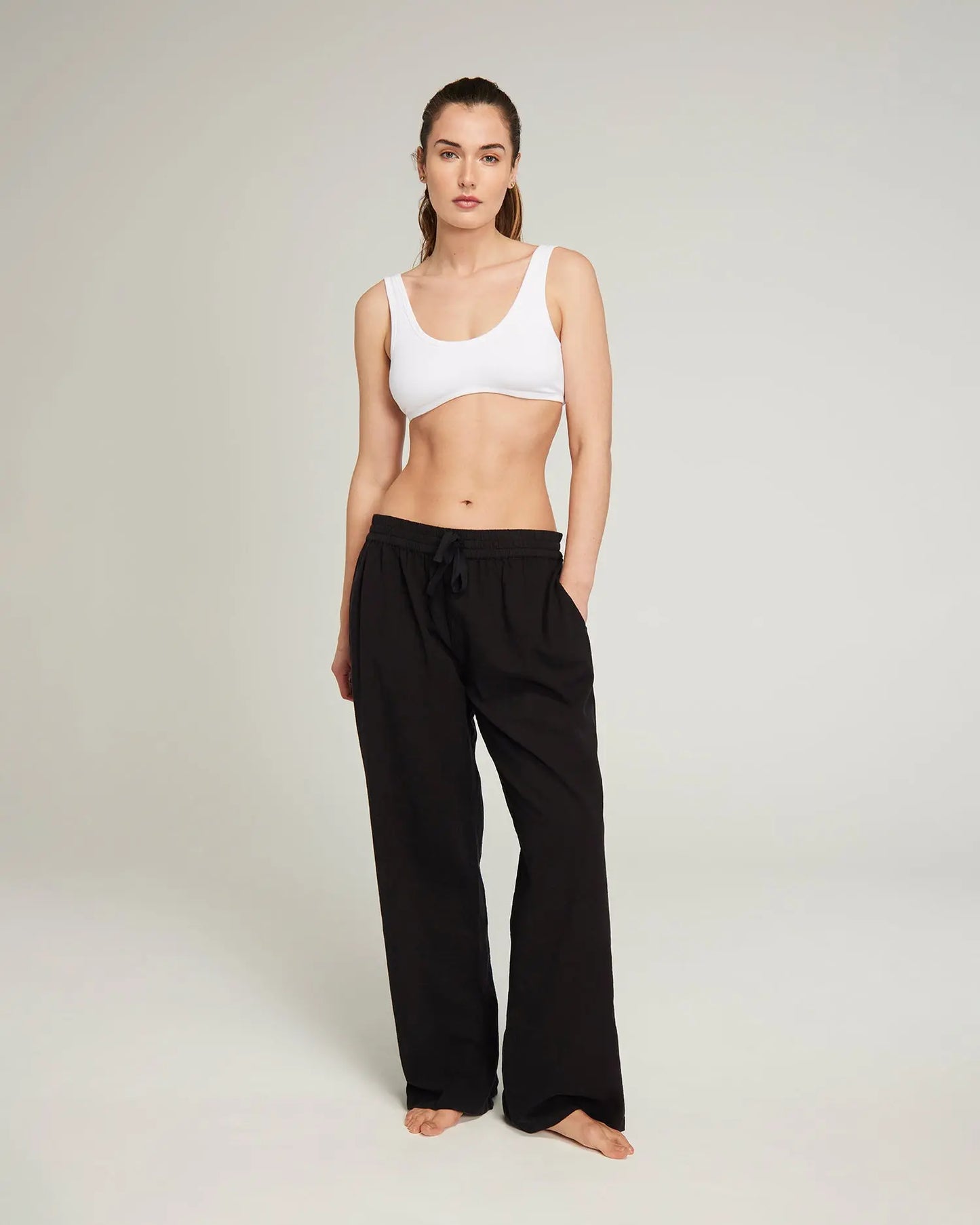 Black Classic Women's Pyjama Trouser Nudea