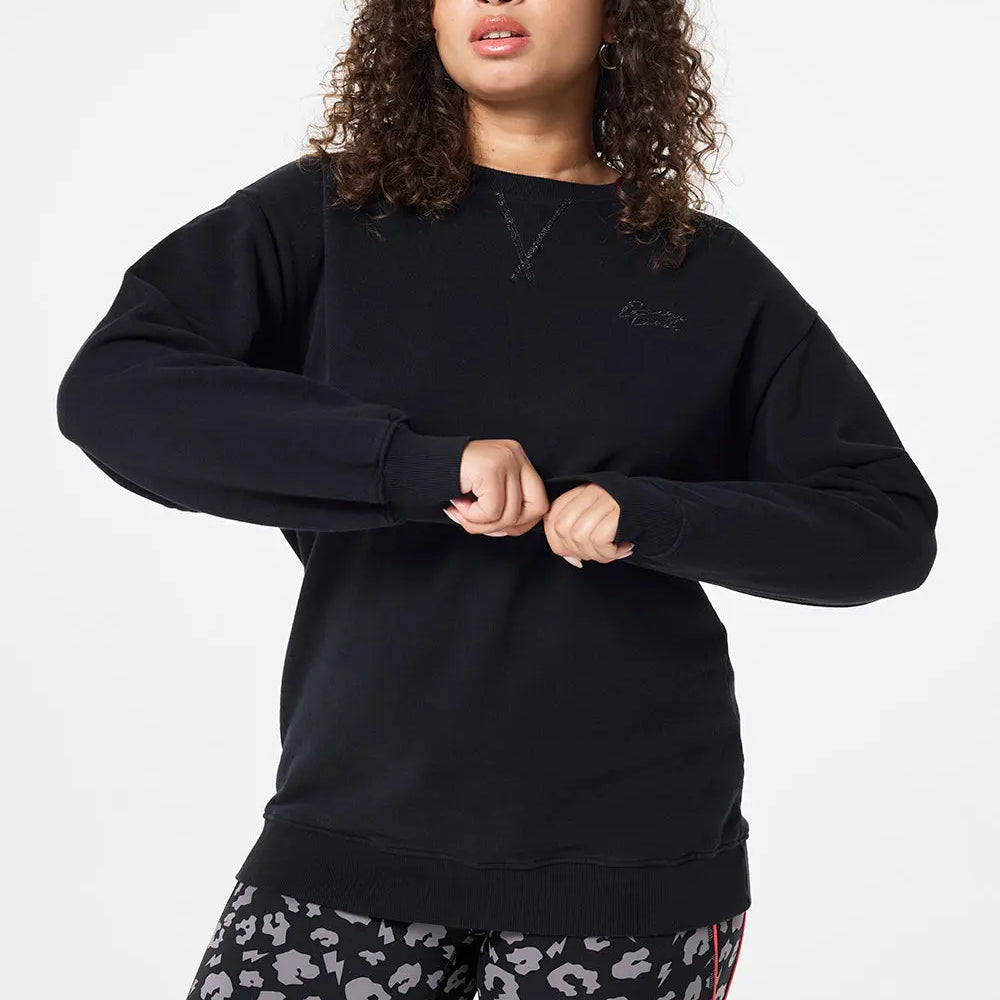 Black Longline Sweatshirt Scamp & Dude