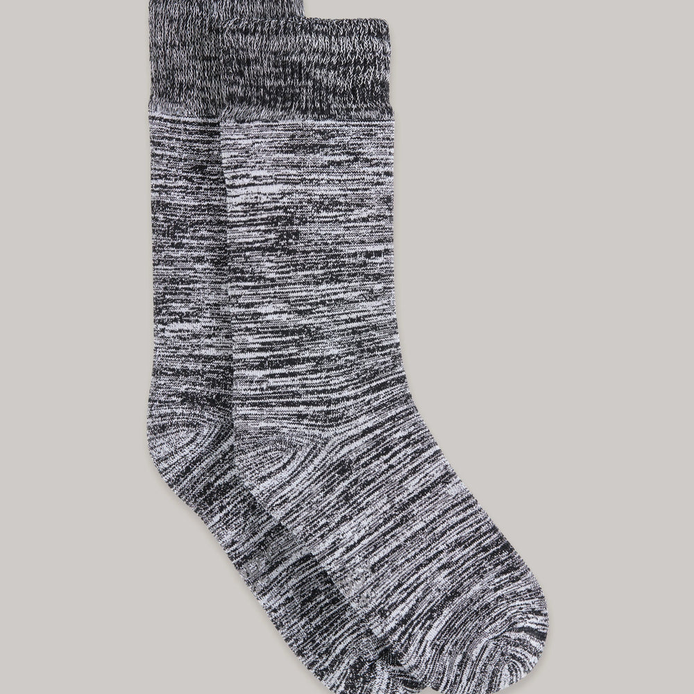 Black Marl Chunky Organic Cotton Bed Socks Boody