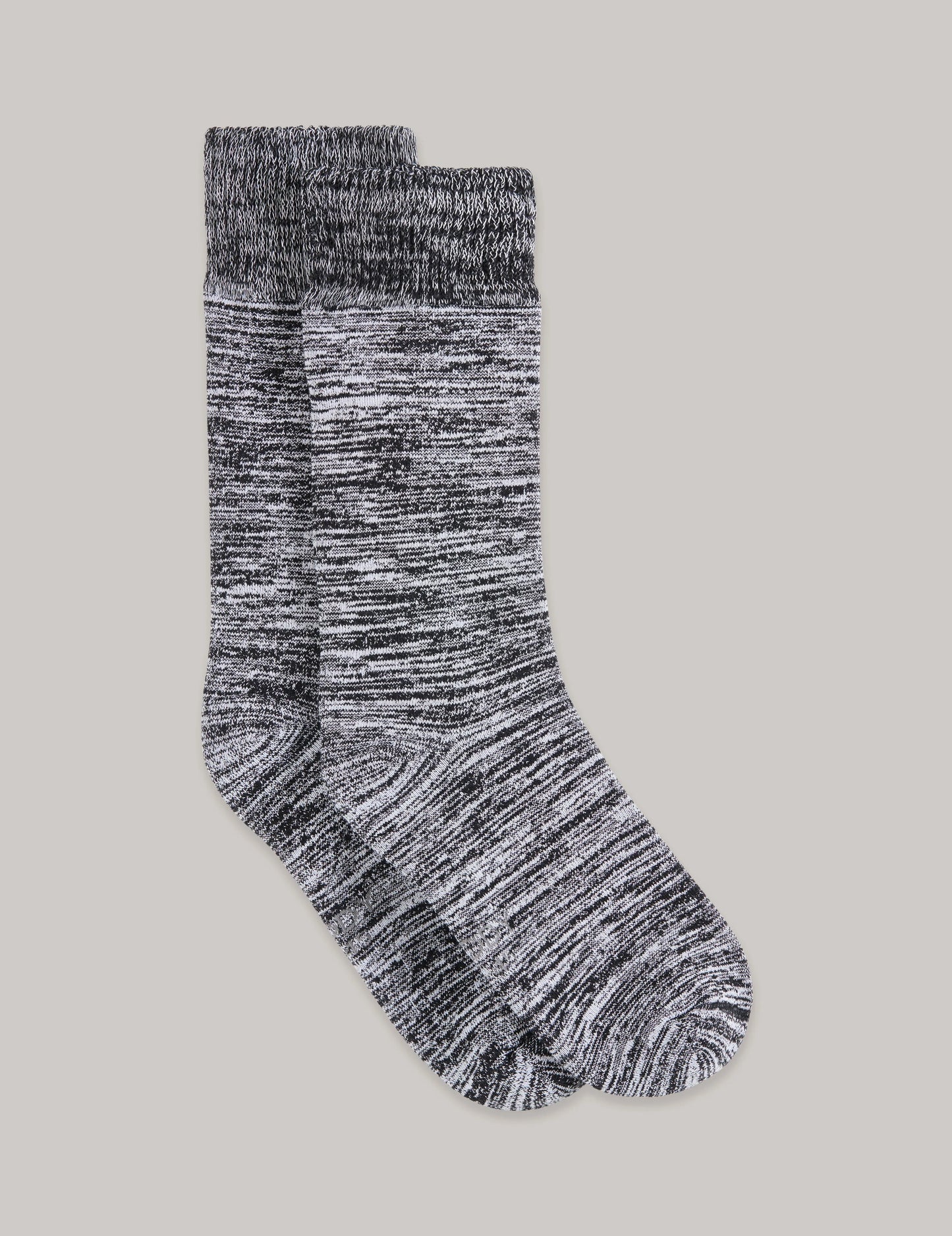 Black Marl Chunky Organic Cotton Bed Socks Boody