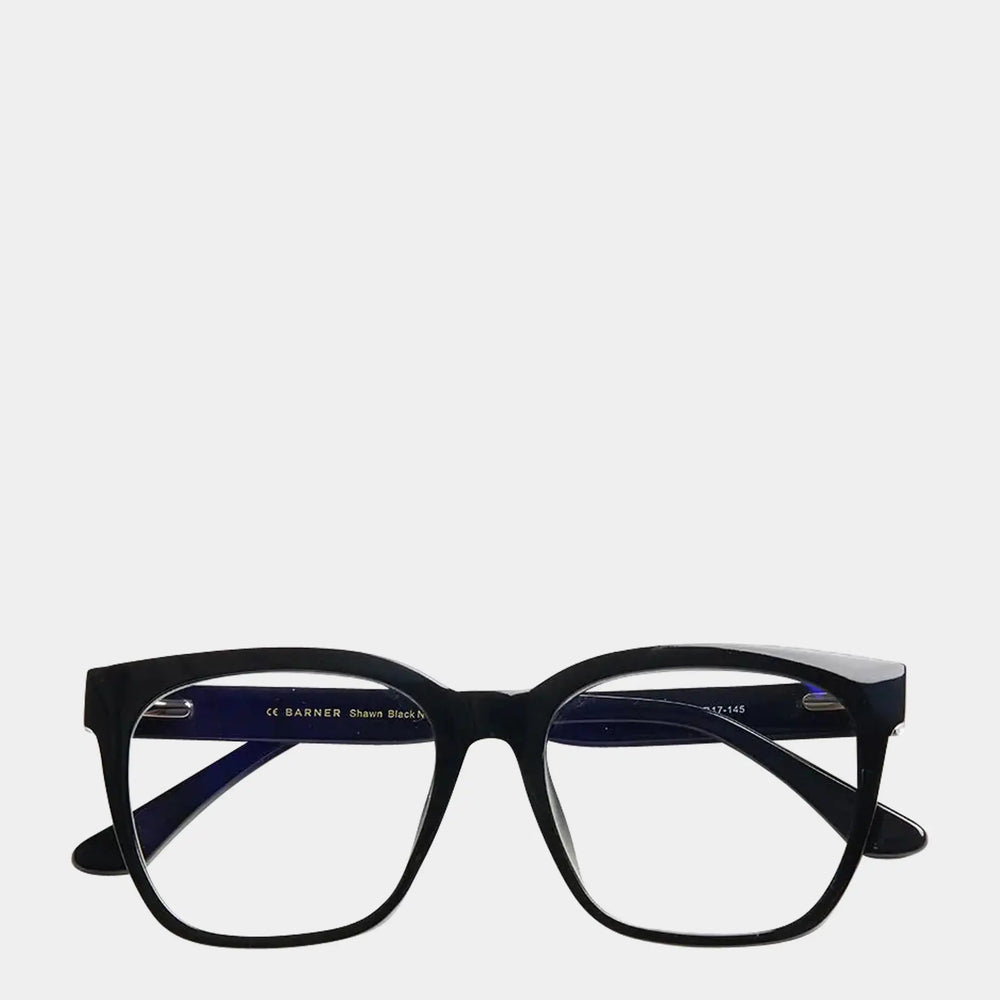 Black Noir Shawn Glasses Barner