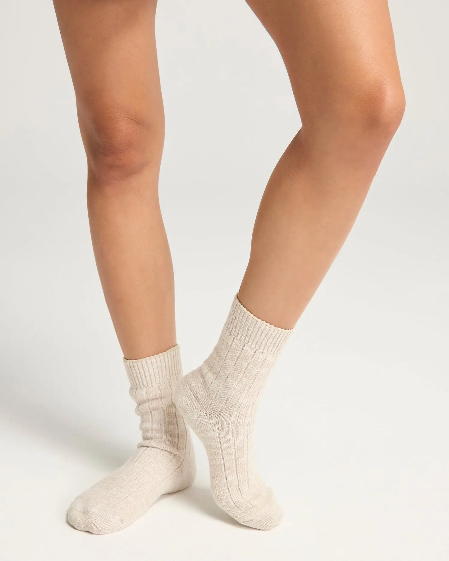 Black/Oatmeal Organic Cotton Socks 2 Pack Nudea