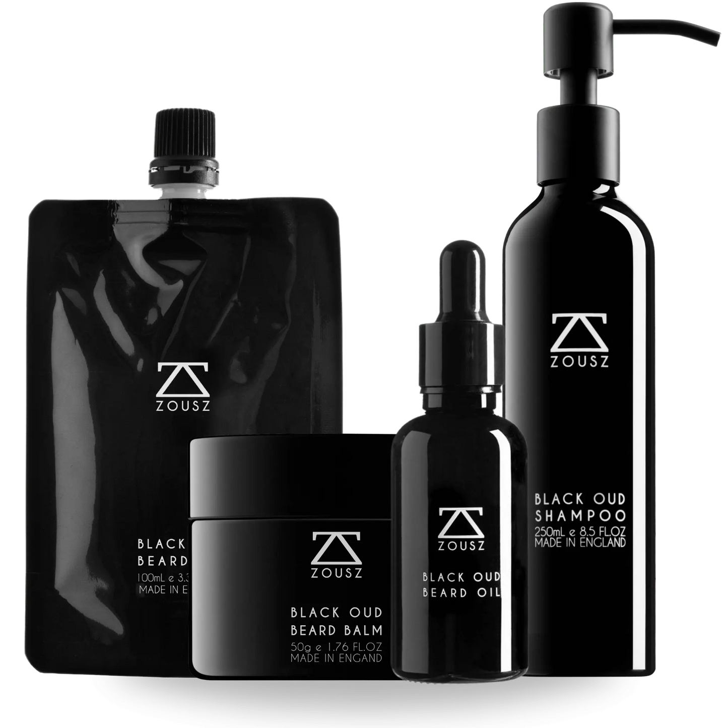Black Oud Beard Grooming Kit ZOUSZ