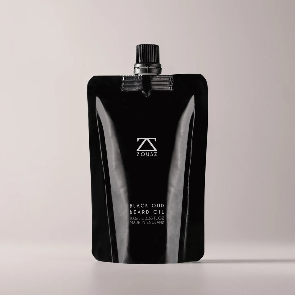 Black Oud Beard Oil 100mL Refill Pouch ZOUSZ
