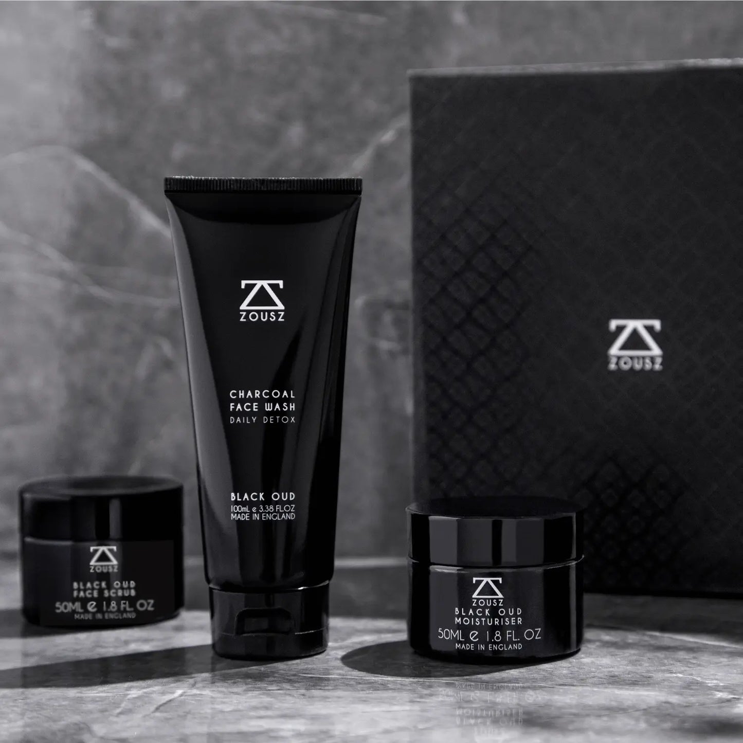 Black Oud Men's Face Care Set ZOUSZ