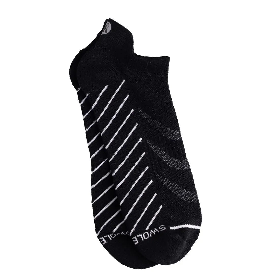 Black Performance Trainer Socks Swole Panda