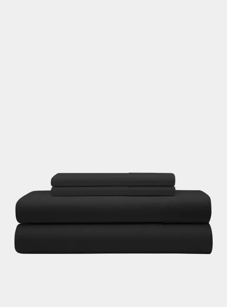 Black Pure Egyptian Cotton Duvet Cover Bed Set Euphoric Bedding