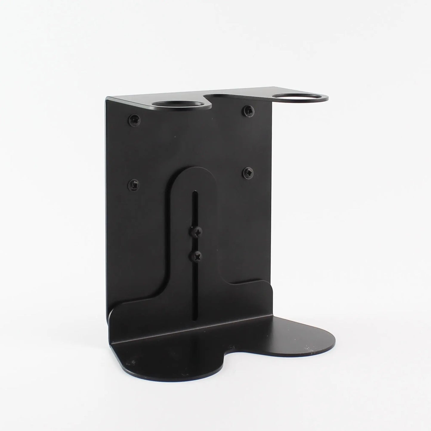 Black Wall Bracket & Clear Glass Dispenser Set Namie Home