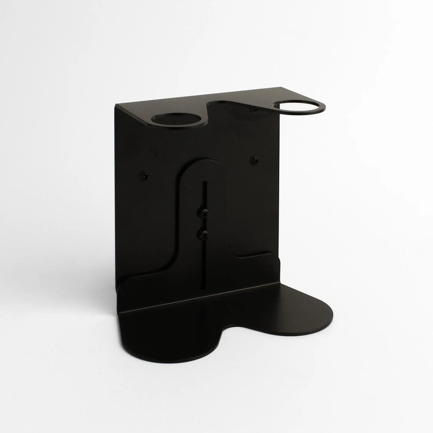 Black Wall Bracket & Frosted Amber Glass Dispenser Set Namie Home