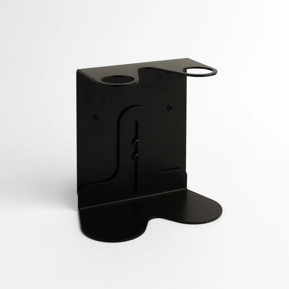 Black Wall Bracket & Matte Black Dispenser Set Namie Home