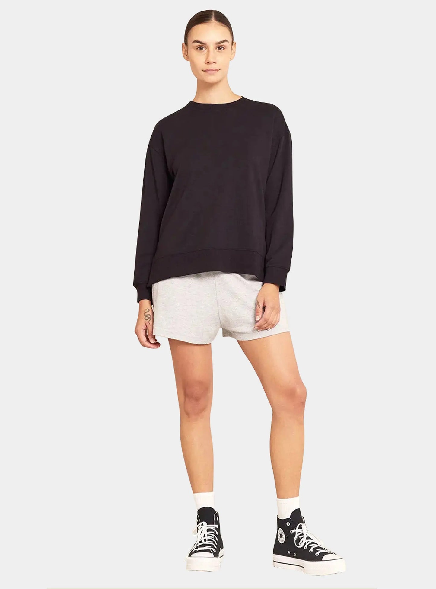 Black Women's Bamboo Lightweight Pullover Boody