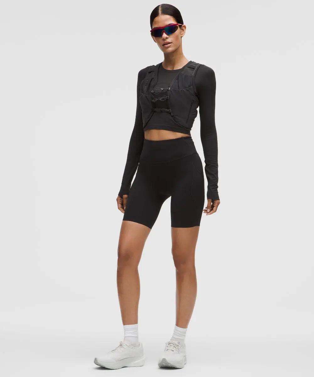 Black Women's Fast and Free High-Rise Shorts 5 Pocket Lululemon