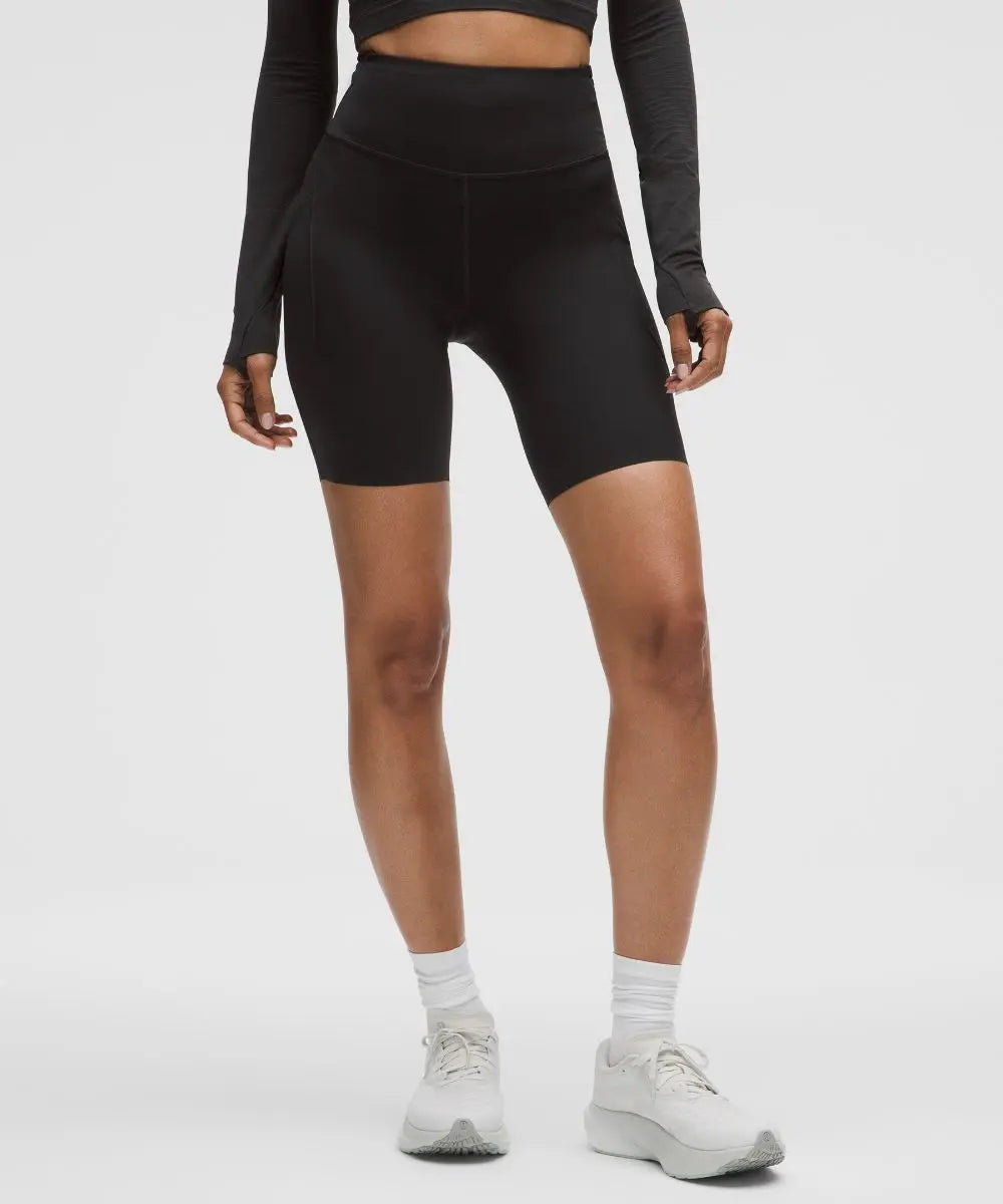Black Women's Fast and Free High-Rise Shorts 5 Pocket Lululemon