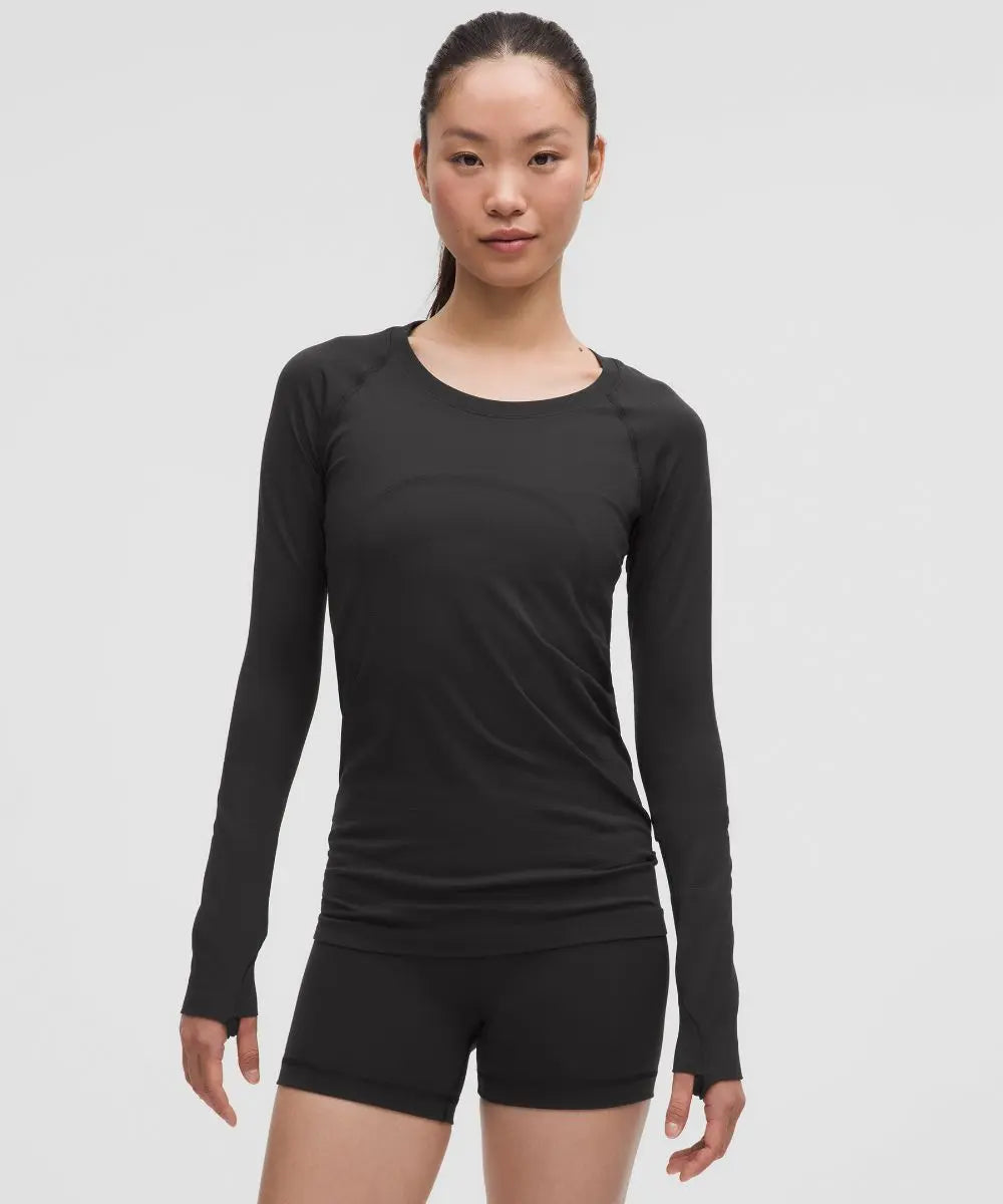 Black Women's Swiftly Tech Long-Sleeve Shirt 2.0 Hip Length Lululemon