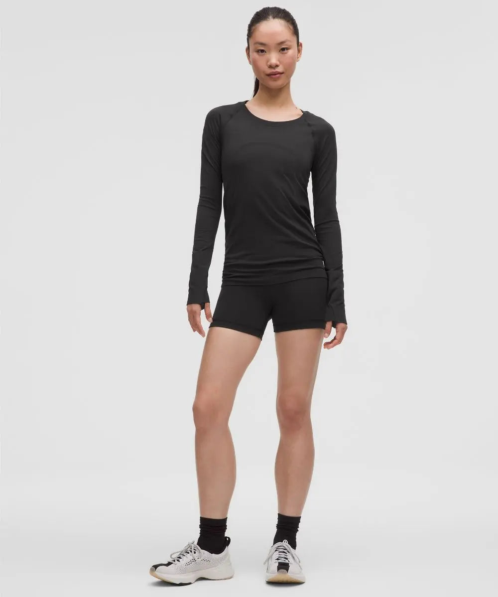 Black Women's Swiftly Tech Long-Sleeve Shirt 2.0 Hip Length Lululemon