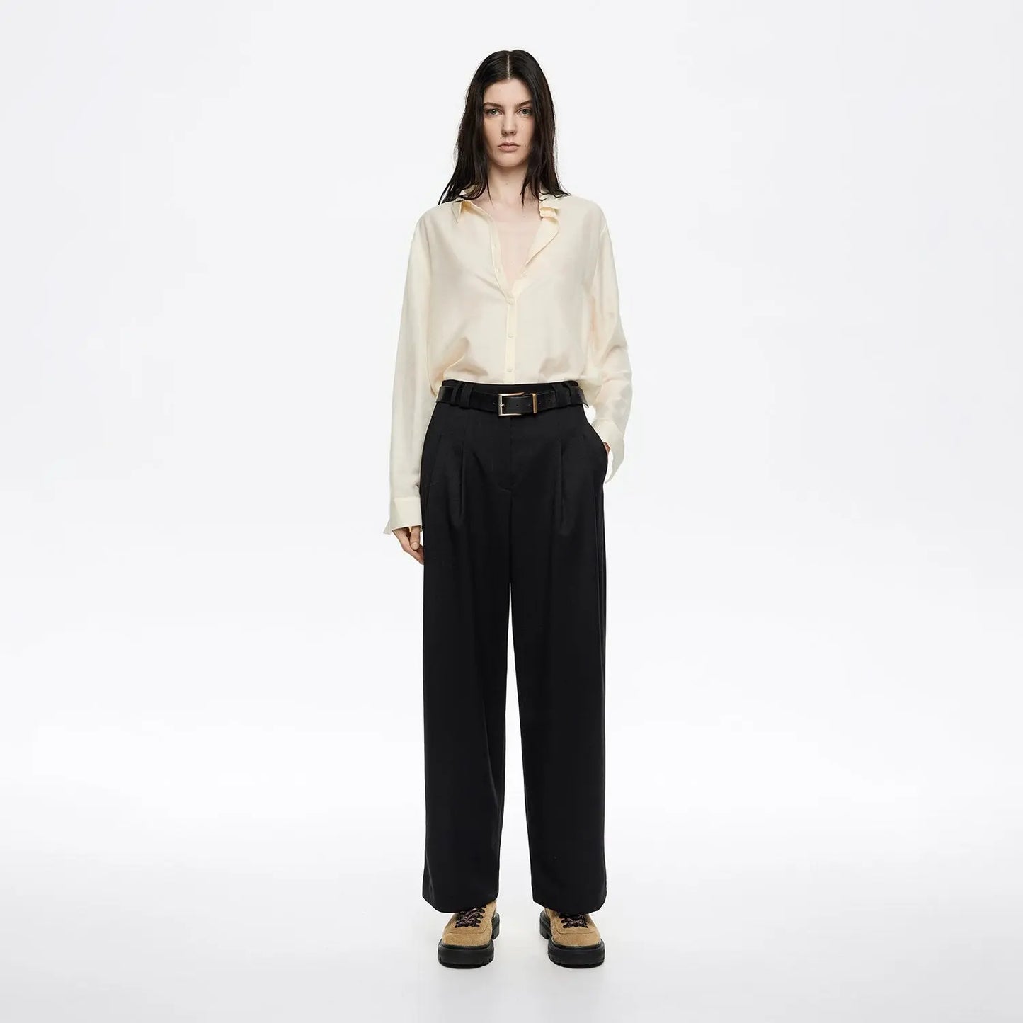 Black darted trousers Bimba y Lola UK