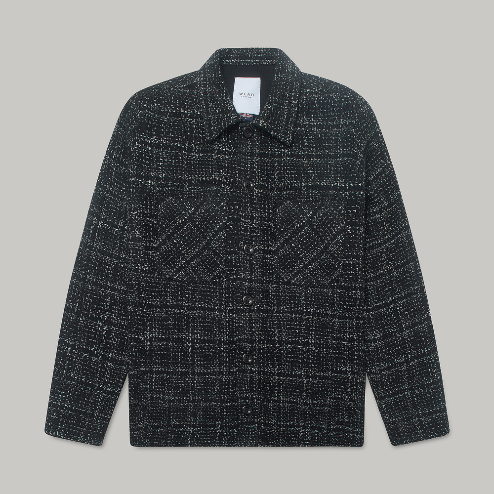 Bart Frame Overshirt - Black / White Wear London