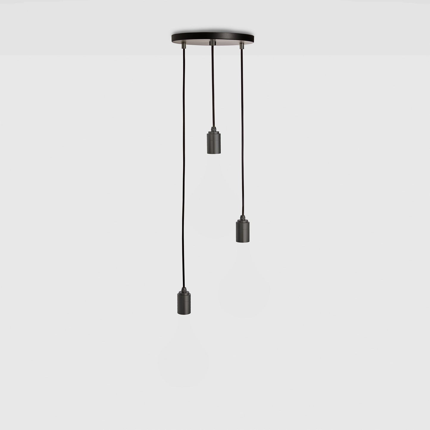 Triple Pendant in Graphite - Black Canopy Tala