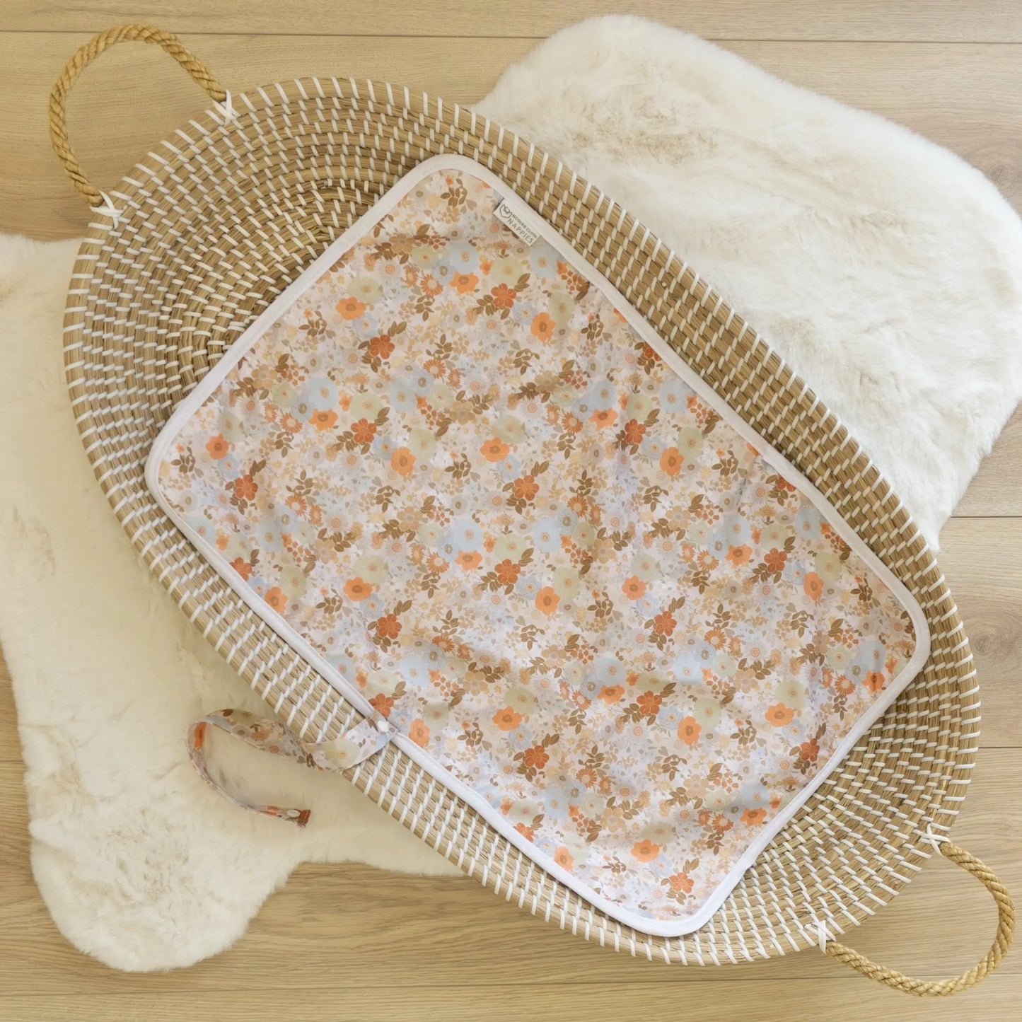 Blissful Blossom Baby Travel Changing Mats Modern Cloth Nappies
