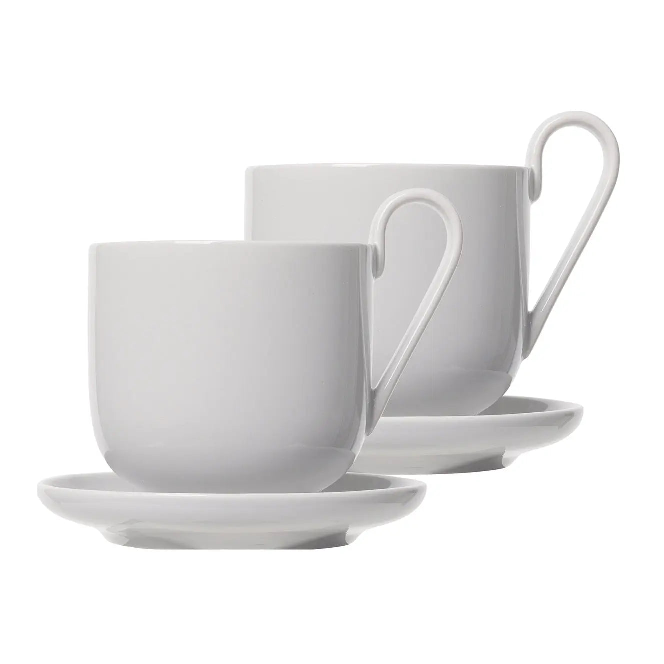 Blomus Ro Coffee Cup With Saucer 2-Pack Nimbus Cloud blomus